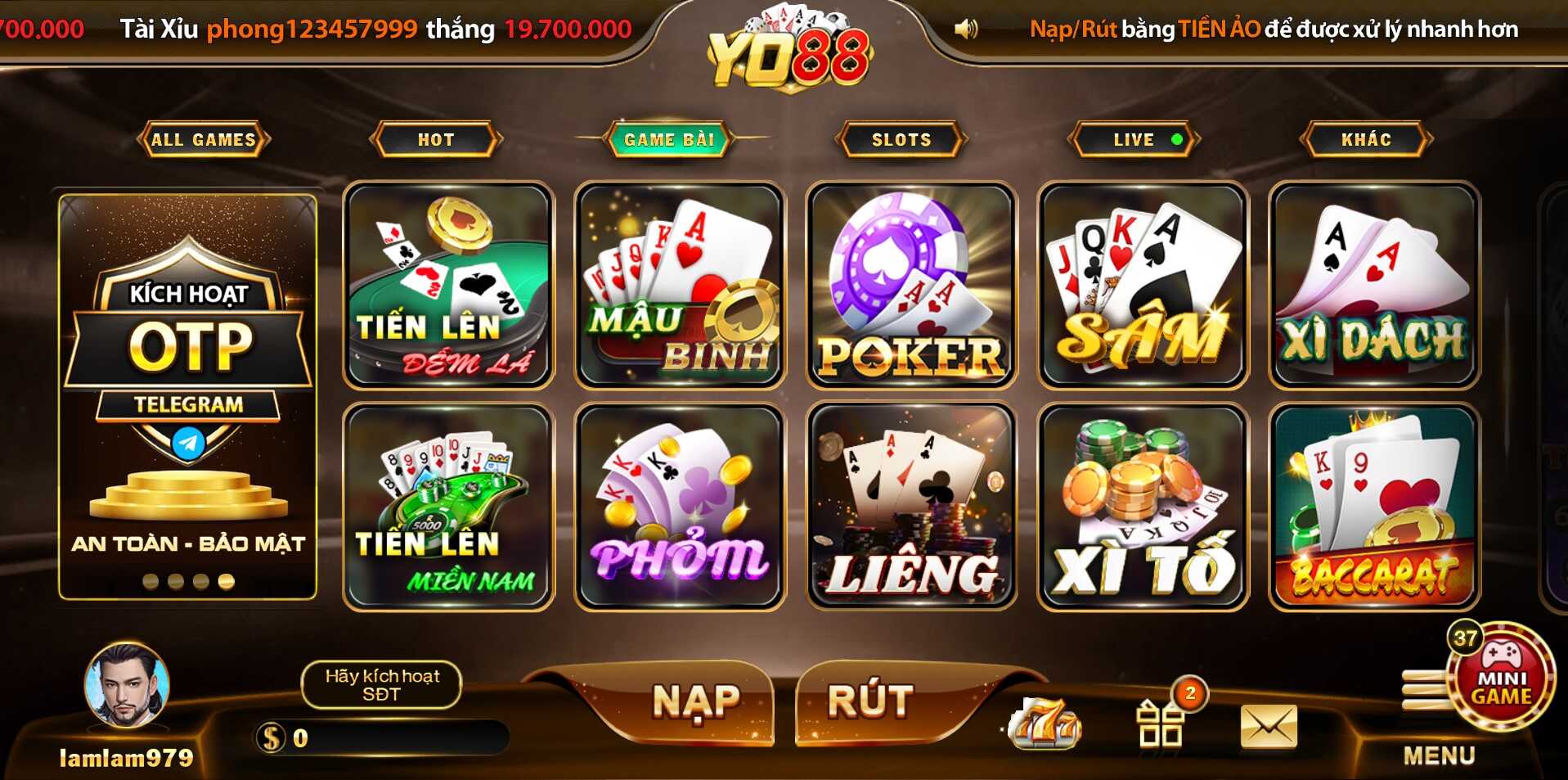 Tiến lên miền Nam được cả người chơi mới và cao thủ Yo88 lựa chọn